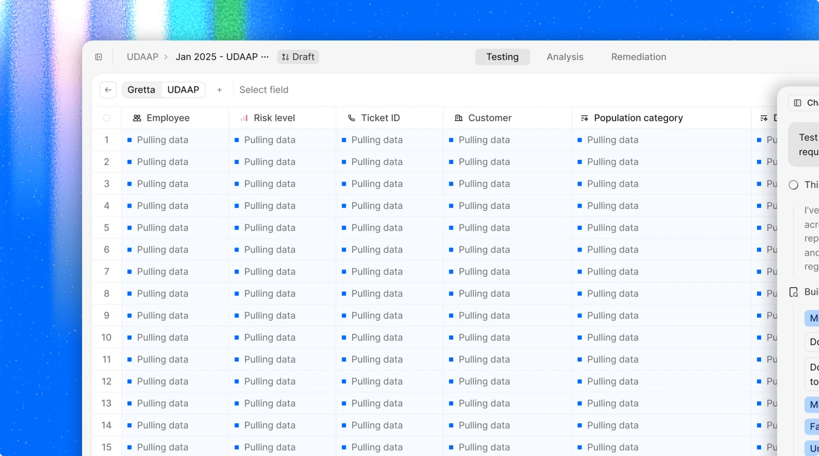 Gretta — AI agent for compliance testing
